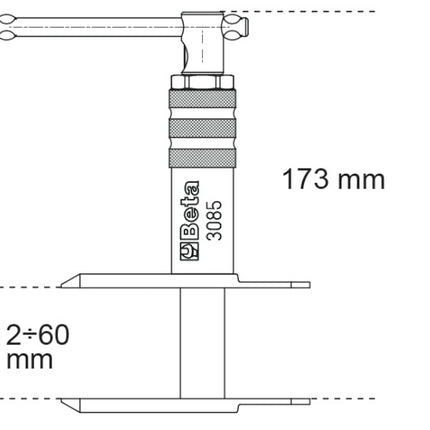Brake Piston Retracting Tool for Motorcycles and Scooters - Beta Tools 3085
