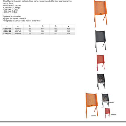 Offroad Motorcycle Breakdown Service Panel Red 750mm - Beta Tools 3094PA-R