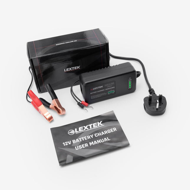 Lextek 12v Battery Optimizer Charger with Australian Plug