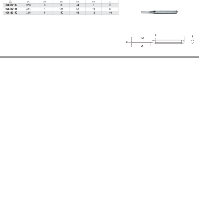 Centre Punch 4mm - Beta Tools 32 4