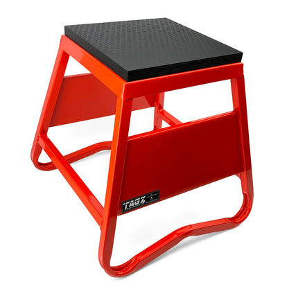 Heavy Duty Steel Box Stand MX, Medium / 380mm High MX Stand, Red