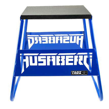 Stand 440 Blue Husaberg Logo, MX Logo Stand, Show Room Stand
