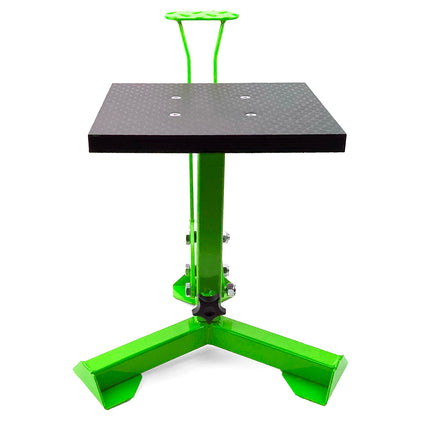 Elite Tripod Pop Up Stand, Big Feet / Gloss Green / Tag-z, MX Stand Pit Paddock Enduro