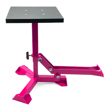 Elite Tripod Pop Up Stand, Big Feet / Gloss Pink / Tag-z, MX Stand Pit Paddock Enduro