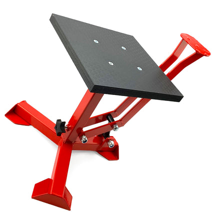 Elite Tripod Pop Up Stand, Big Feet / Gloss Red / Tag-z, MX Stand Pit Paddock Enduro
