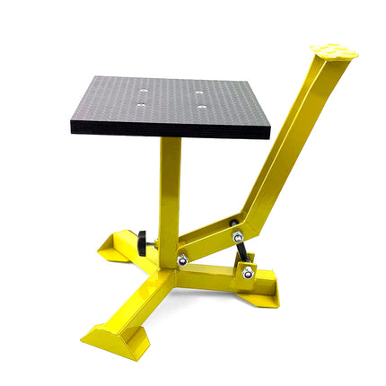 Elite Tripod Pop Up Stand, Big Feet / Gloss Yellow / Tag-z, MX Stand Pit Paddock Enduro