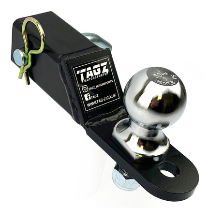 50mm Ball 00 Drop 2H Mount+pin, ATV UTV Quad Hitch Mount