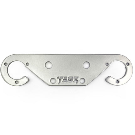 Heavy Duty Tow Bar Bumper Twin Socket Plate Sliver