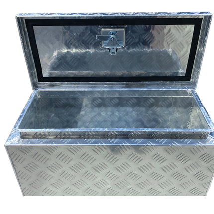 Trailer Storage Box 60L 675mx300mmx300mm Aluminium Chequer Plate