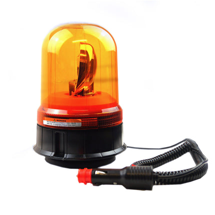Beacon Revolving Magnetic 12V, Wanning Amber Light With Pulg, 826