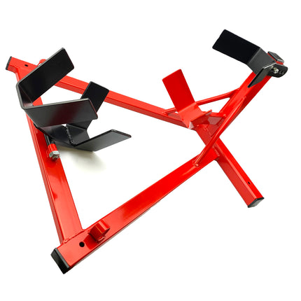 Roll On Wheel Chock Red/bk, Heavy Duty Roll On Shoe