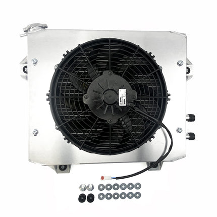 Sidecar Radiator Kit, Spal Fan, Shroud, Quad Pass, High Efficiency