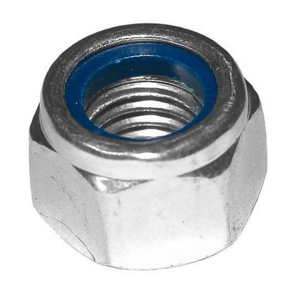 M14 Nylon Lock Nut Bzp, Regular 16x22