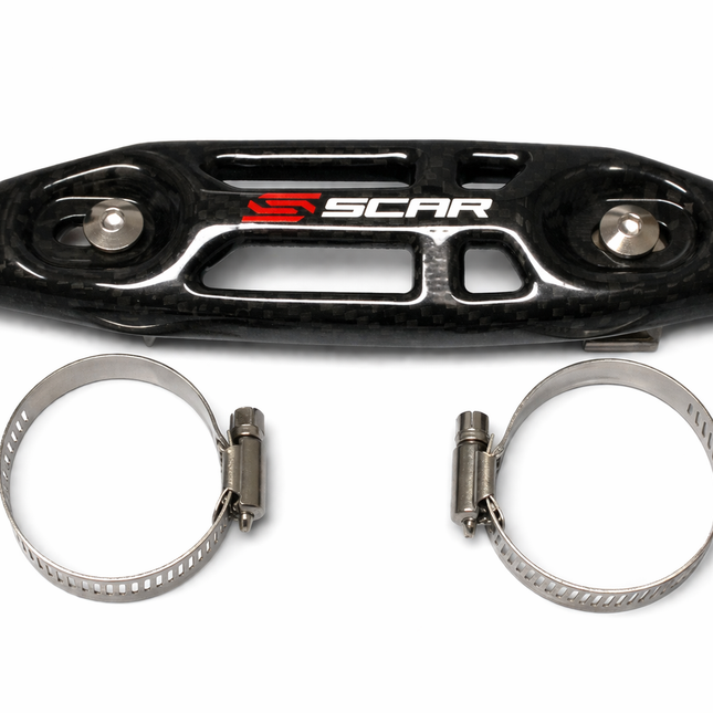 Exhaust Heat Guard Carbon Universal 27-51mm Header Pipe 190mm Scar Cuhp