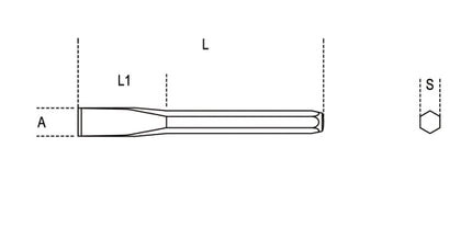 Flat Chisel 125mm - Beta Tools 34 125
