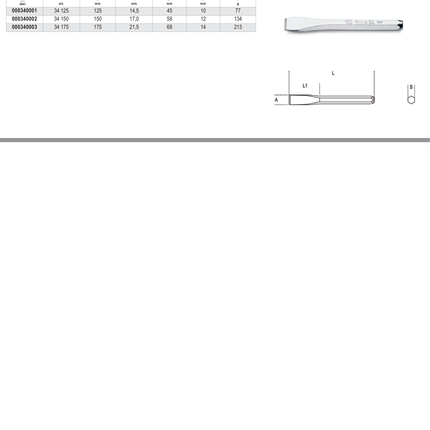 Flat Chisel 150mm - Beta Tools 34 150