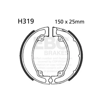 Brake Shoes Honda CR125 Rc CR 450 Rb Ebc H319