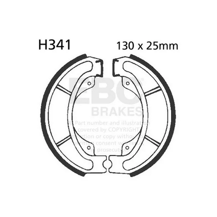 Brake Shoes 1985-1986 Honda CH250 Ebc H341 VB151
