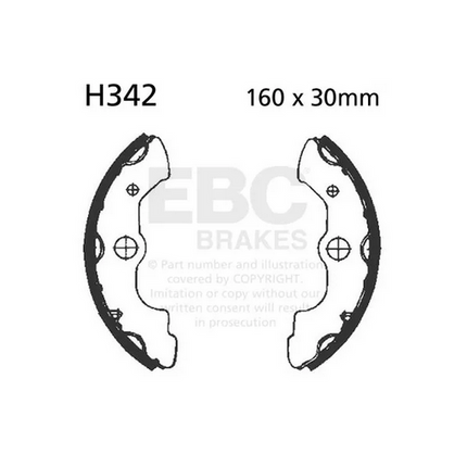 Brake Shoes 1986-1993 Honda TRX350 Fourtrax Foreman Ebc H342