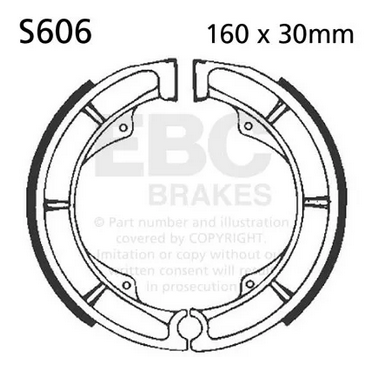 Brake Shoes Suzuki Ebc S606