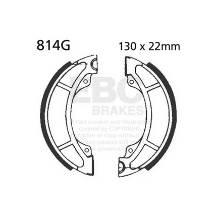 Brake Shoe Groved KTM Ebc 814G
