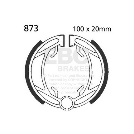 Brake Shoes KTM 50 60 65 Ebc 873