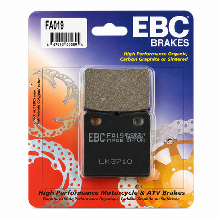 Brake Pads Disc Semi-metal Ebc FA019