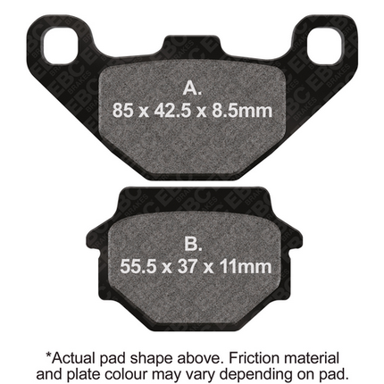 Brake Pads Sintered Polaris Suzuki Ebc FA372R
