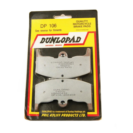 Brake Pads Sintered Dp Brakes, DP106 Premium 41-106.H.DP, 39-080