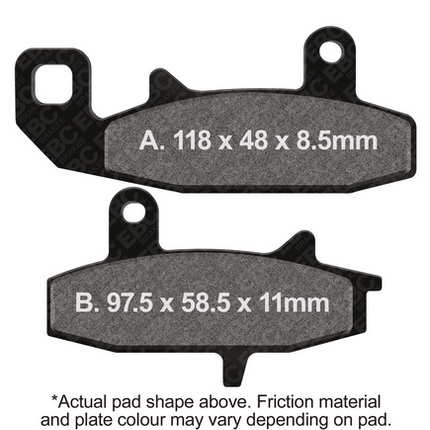 Brake Pads Suzuki Dr 650 750 800 Ebc FA147