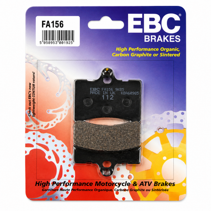 Brake Pads Std Kevlar Organic Semi-metal Black Ebc FA156
