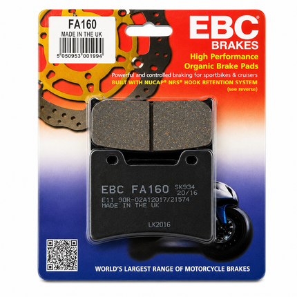 Brake Pads Semi-metallic Ebc FA160