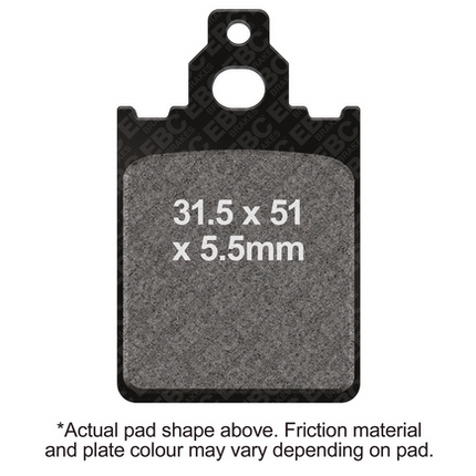 Brake Pads Std Kevlar Organic Ebc FA189