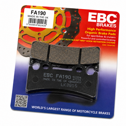 Brake Pads Std Semi-metal Ebc FA190