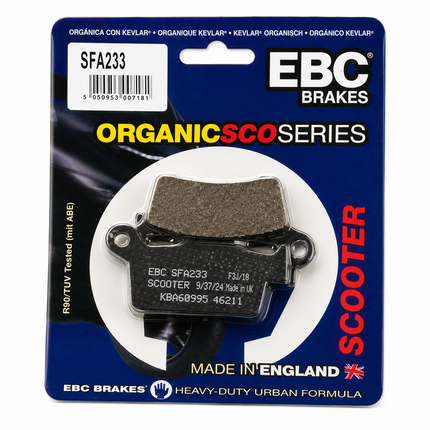 Brake Pads Std Scooter Organic Ebc SFA233