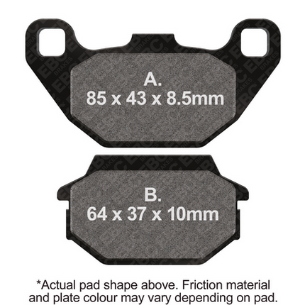 Brake Pads Std Kevlar Organic Ebc FA305