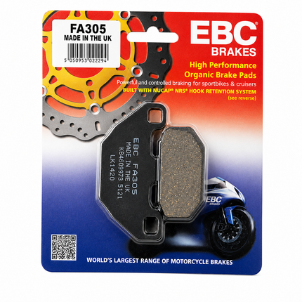 Brake Pads Std Kevlar Organic Ebc FA305