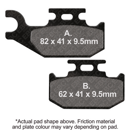 Brake Pads Sintered Metal Bombardier Can-am Ebc FA317R
