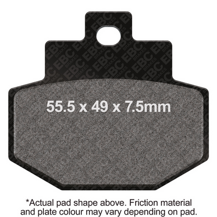 Brake Pads Std Scooter Organic Ebc SFA321