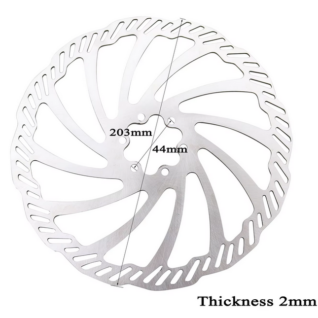 Disc Brake Front 203mm × 44mm × 2mm Surron Light Bee S X Segway X160 X260