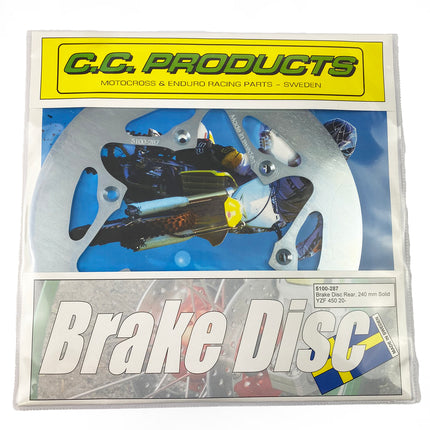 Disc Brake Rear Solid YZ 450F 2020-21, Cc Products 5100-287, B2W-2582W-00