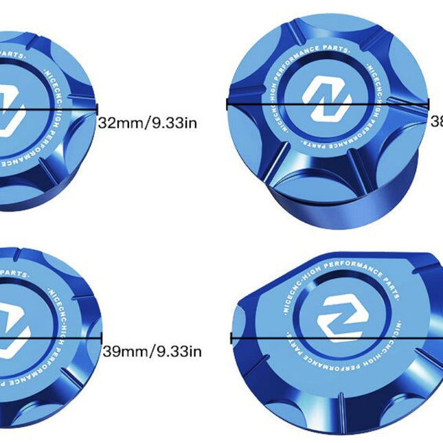 Frame Hole Plugs Blue Yamaha YZ250 2016-2023