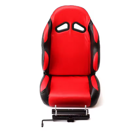 Buggy Go Kart Red Bucket Seat With Adjustable Rails Universal