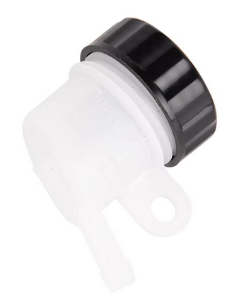 Rear Brake Fluid Round Reservoir With 90 Side Outlet