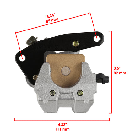 Brake Caliper Front Set 02-07 Suzuki Eiger Vinson 400 500 Black Brackets 59100-38F30-999 Black Bracket