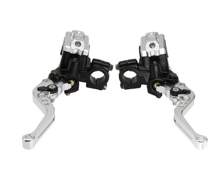 Hydraulic Clutch & Brake Levers Master Cylinder Set, 7/8 22mm Universal Motorcycle left hand right hand