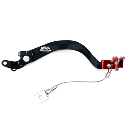 Brake Pedal 14-23 CRF 125 F, FIR, Black, Red Tip