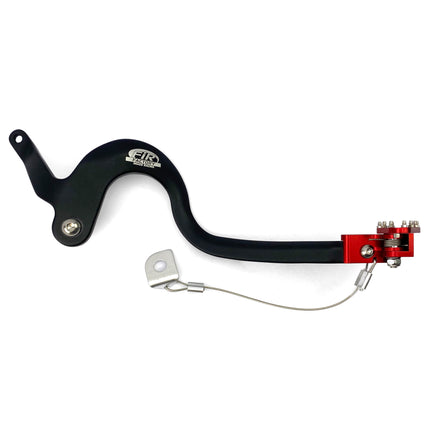Brake Pedal 14-23 CRF 125 F, FIR, Black, Red Tip