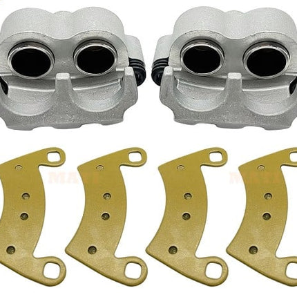 Rear Brake Calipers Pads 08-22 Polaris Ranger Crew 6X6 Diesel 30mm Piston 1912374 1912375
