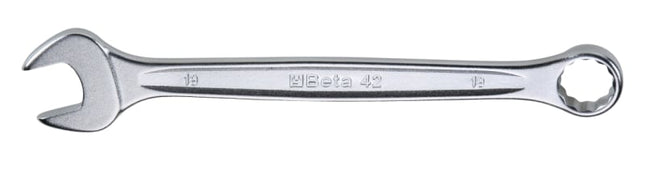 Combination Spanner Wrench Open Offset Ring Ends Chrome-Plated 12mm - Beta Tools 42 12